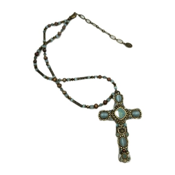 Michal Golan hand Crafted Cross Necklace - Picture 8 of 13